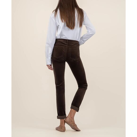 NWT- KUT From The Kloth Catherine in Brownie Corduroy Boyfriend Sz:2 Ret$220 - Picture 5 of 6